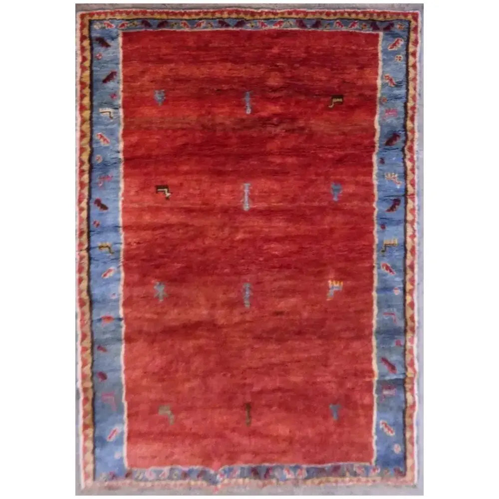 One Of The Kind Persian Gabbeh Shiraz Rug 7' x 9'10" zandirugs